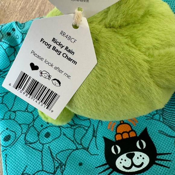 Jellycat Ricky Rain Frog Plush Keychain Charm with dust bag - Picture 6 of 7